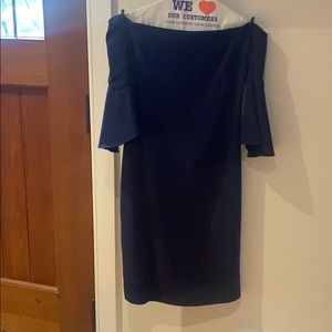 Laundry by shelli segal size 8 off shoulder midi